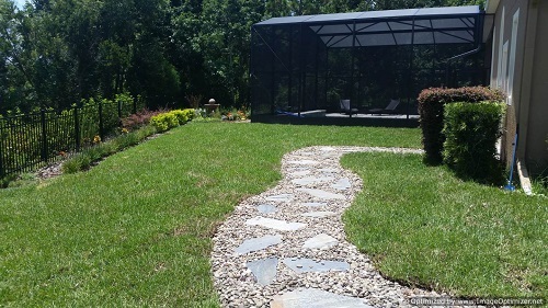 flagstone walkway design installation orlando